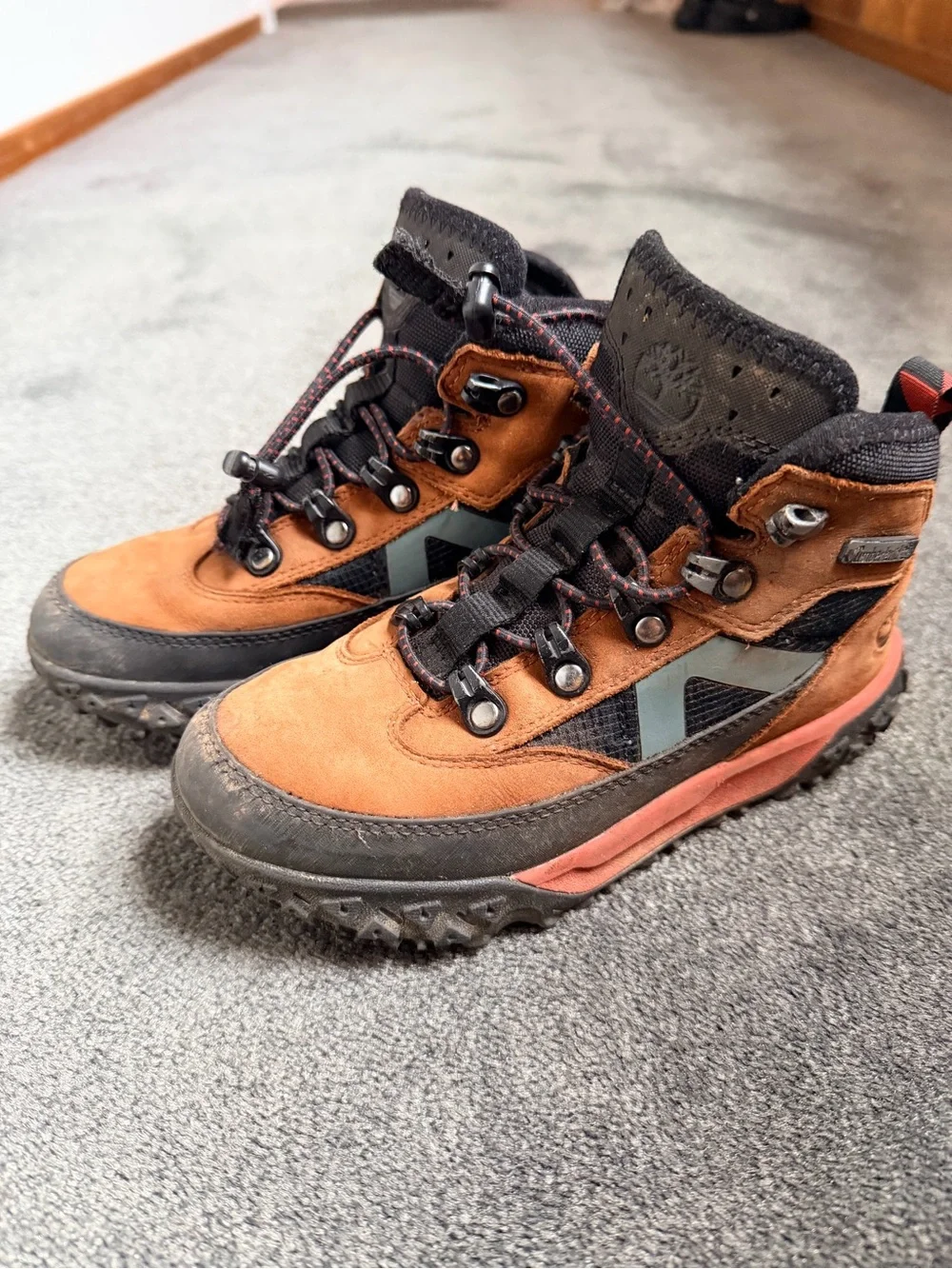 Timberland Kids Brown and Black Hiking Boots